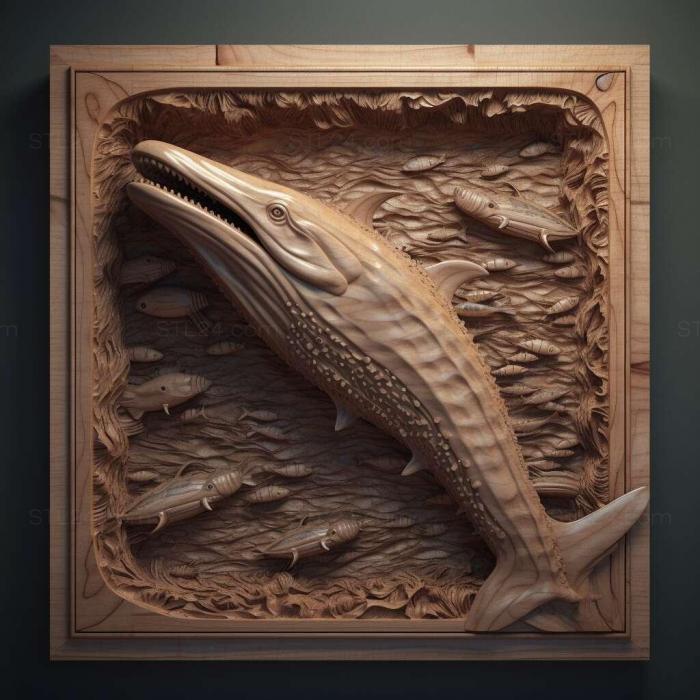 Nature and animals (st Liopleurodon 4, NATURE_280) 3D models for cnc